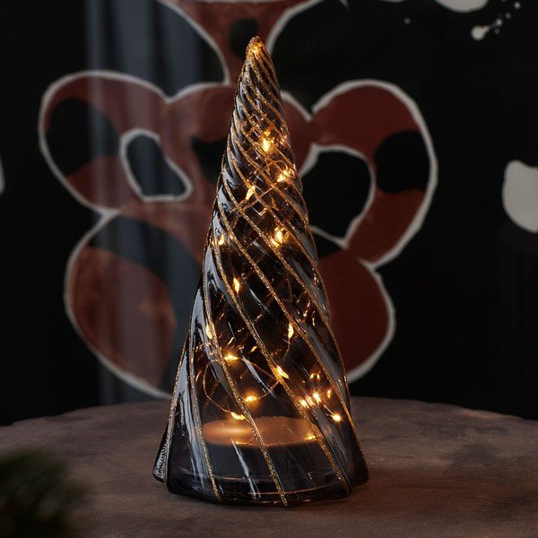 Črna svetlobna dekoracija na baterije ø 9,5 cm Vilma Tree – Sirius-image-1