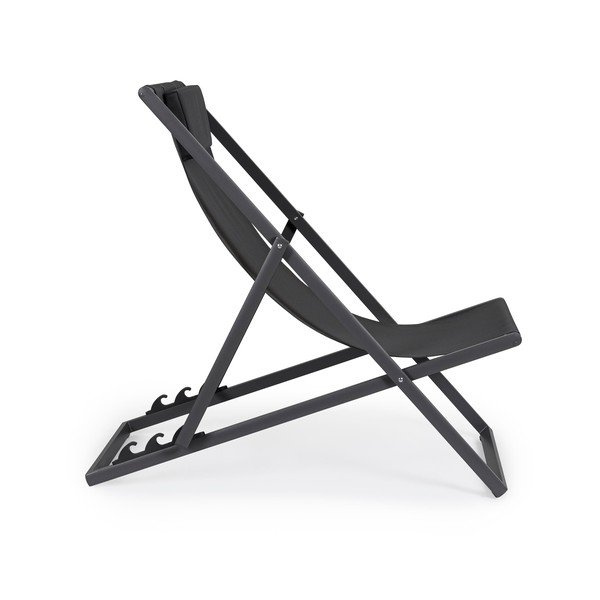 Antracitno siv kovinski vrtni ležalnik Taylor – Bizzotto-image-1