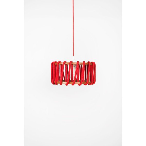 Rdeča viseča svetilka EMKO Macaron, ø 30 cm-image-1
