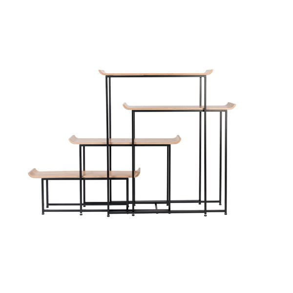 Črn bambusov regal 114x148 cm Flodka – Zuiver-image-3