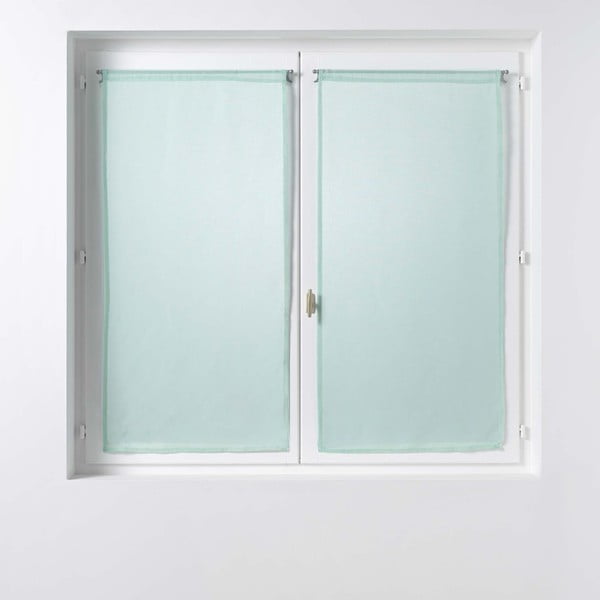 Mentolno zelene prosojne zavese iz tančice v kompletu 2 ks 60x90 cm Sandra – douceur d'intérieur