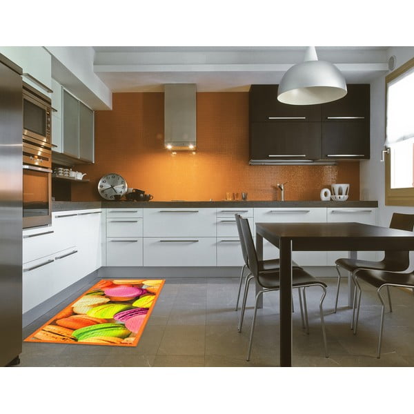 Zelo trpežna kuhinjska preproga Floorita Macarons, 60 x 115 cm