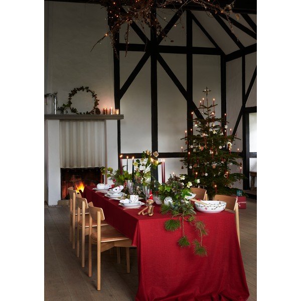 Bela porcelanasta božična vaza Kähler Design Hammershøi, višina 13 cm-image-2