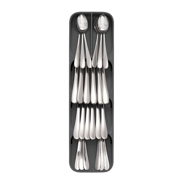 Siv plastičen organizator za pribor 11 x 39,5 cm Duo – Joseph Joseph-image-4