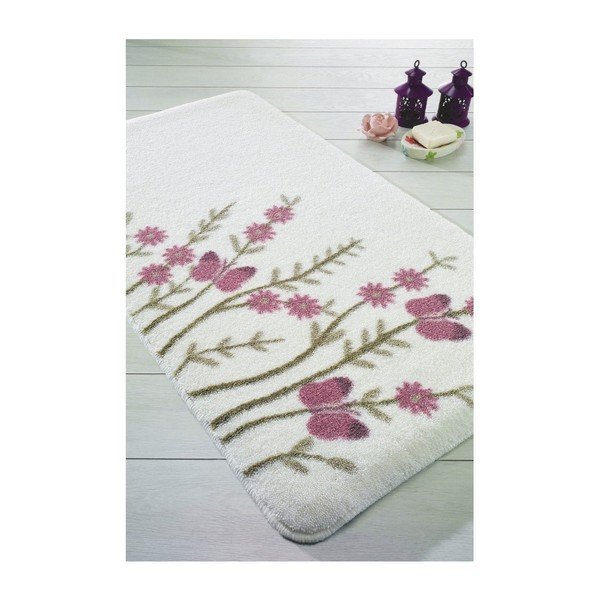 Bela kopalna podloga Confetti Bathmats Aroma, 57 x 100 cm