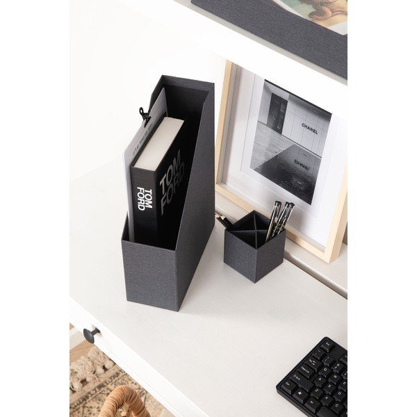 Kartonasti organizatorji v kompletu 4 ks Hugo Canvas Paper Laminate – Bigso-image-2