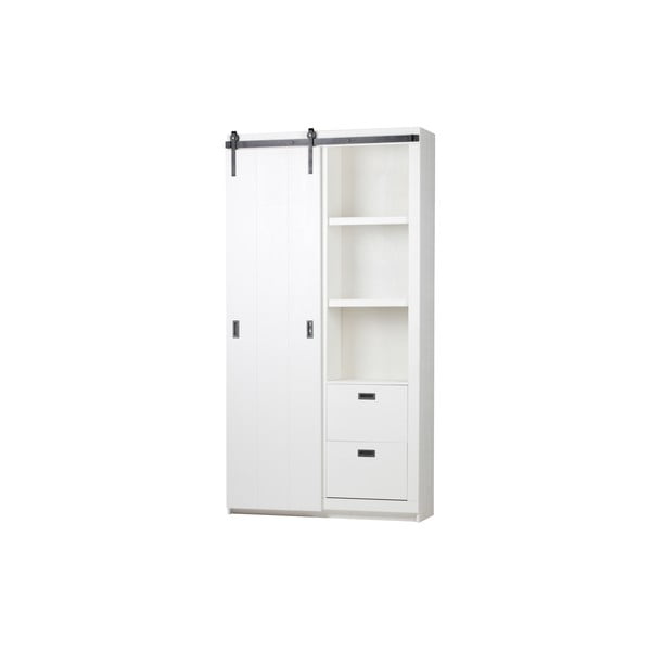 Bela garderobna omara z drsnimi vrati vtwonen Slide-image-2
