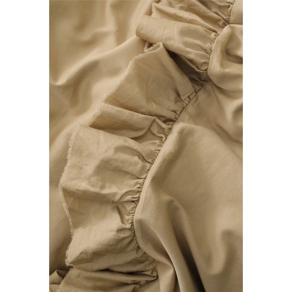 Svetlo zelena/kaki zelena enojna posteljnina iz bombažnega satena 150x210 cm Gloria – Ellos Home-image-2
