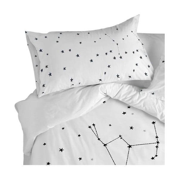 Komplet 2 bombažnih prevlek za vzglavnik Blanc Constellation, 50 x 75 cm-image-1