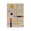 Bež pralna/ročno tkana bombažna preproga 170x240 cm Geometrical Shapes – Lorena Canals