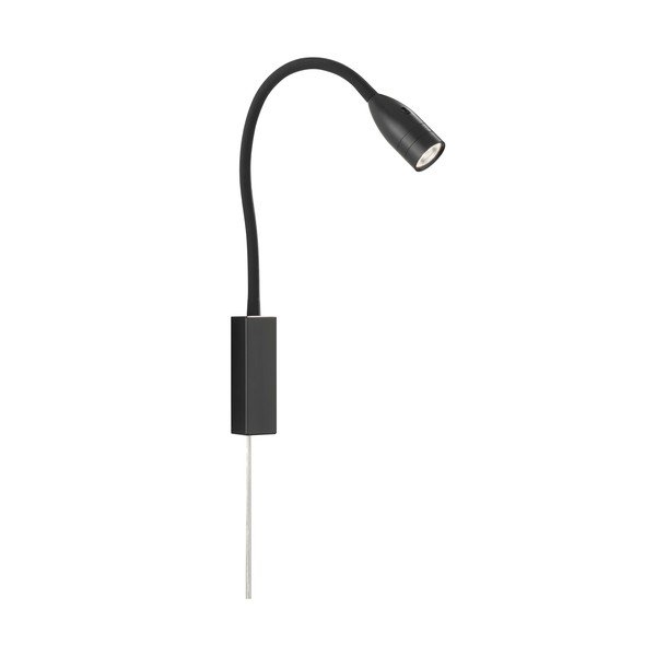 Črno kovinsko LED zatemnitveno točkovno svetilo Sten – Fischer & Honsel