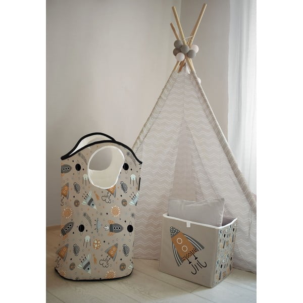 Bež tekstilna otroška košara za shranjevanje Cosmos - Butter Kings-image-1