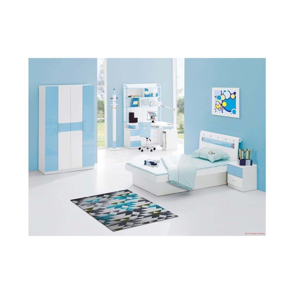 Eco Rugs Tria Beige Aqua, 80 x 300 cm-image-1
