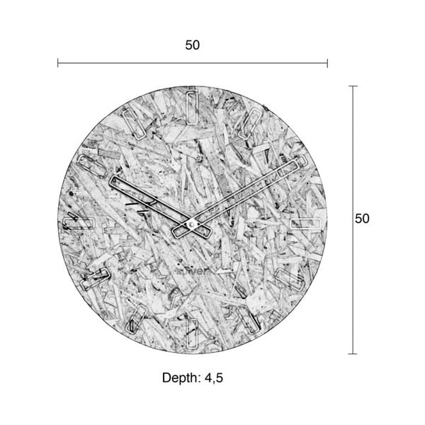 Stenska ura Zuiver Time, ø 50 cm-image-3