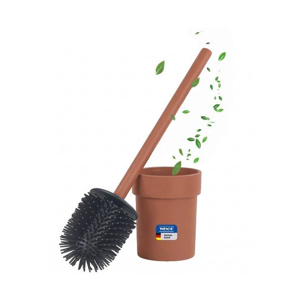 Rjava plastična WC ščetka s Turbo-Loc pritrditvijo z namestitvijo brez vrtanja Lizan – Wenko-image-3