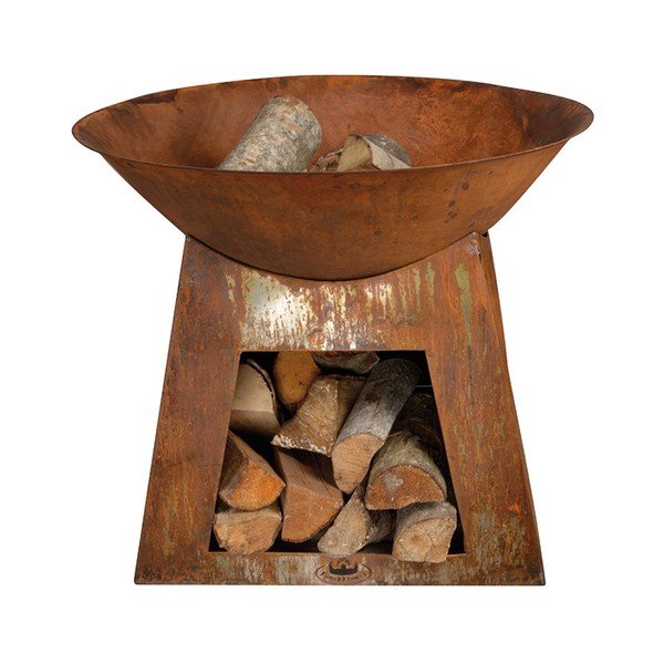 Kovinski kamin s pladnjem za les Esschert Design Camping-image-2