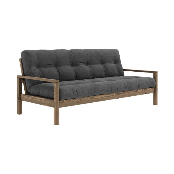 Črna/antracitno siva raztegljiva sedežna garnitura 205 cm Knob – Karup Design-image-3