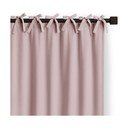 Prašno rožnata zavesa za delno zatemnitev 140x250 cm Carli Tie – Restilo