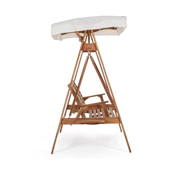 Vrtna gugalnica iz masivnega lesa v naravni barvi Noemi – Bizzotto-image-3