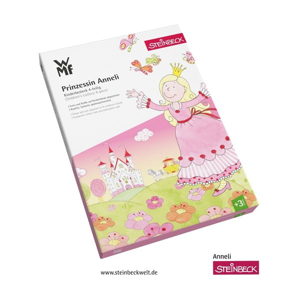 Komplet 4 kosov otroškega jedilnega pribora iz nerjavečega jekla WMF Anneli-image-1