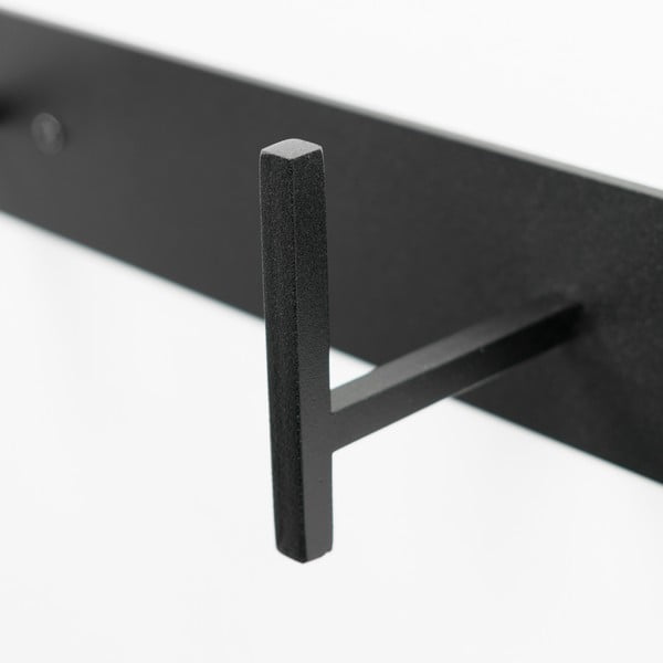 Črn kovinski stenski obešalnik 64 cm Chapman – Spinder Design-image-3