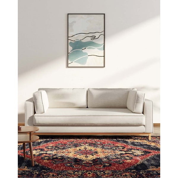 Kremno bela sedežna garnitura 222 cm Celerio – Ame Yens-image-1