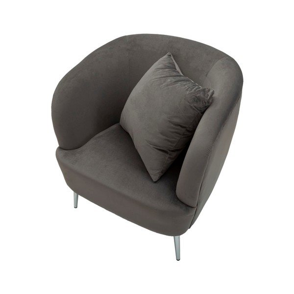 Siv žameten fotelj Silvery – Mauro Ferretti-image-4