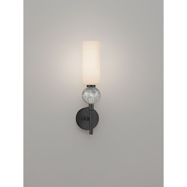Mat črna lončena stenska svetilka Filomena – Nova Luce-image-3