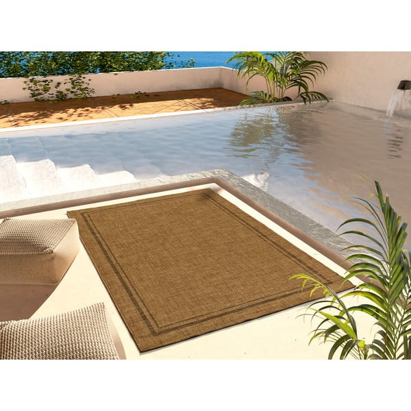 Rjava zunanja preproga 120x170 cm Guinea Natural – Universal-image-1