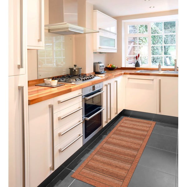 Oranžen tekač Floorita Velur, 55 x 190 cm-image-2