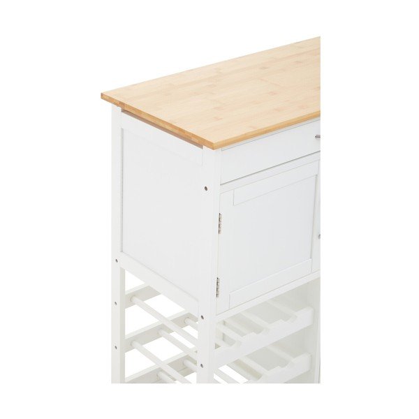 Bambusov kuhinjski otok na kolesih 37x67 cm Harlow – Premier Housewares-image-4
