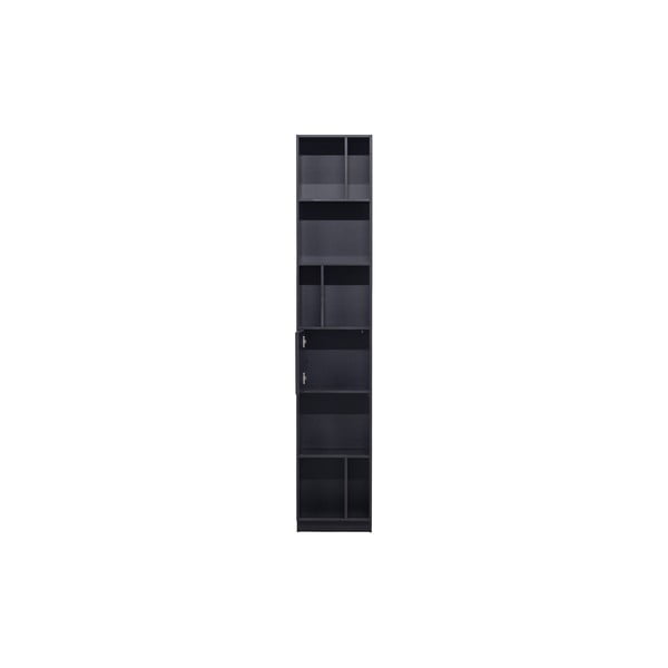 Črna modularna knjižna polica iz masivnega bora 40x210 cm Finca – WOOOD-image-2