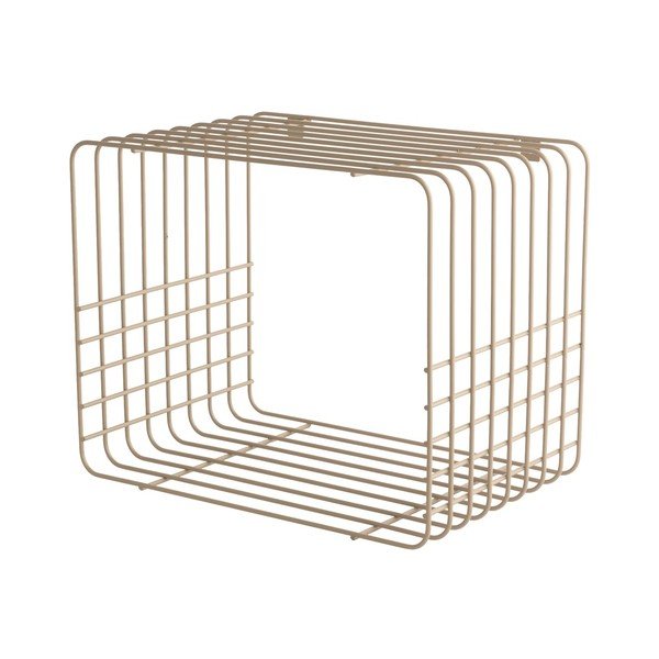 Bež večnivojska kovinska polica 38 cm Wire – Mette Ditmer Denmark