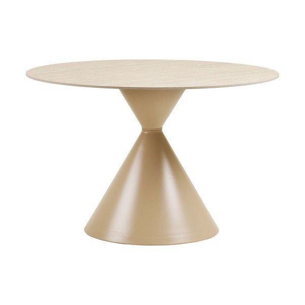 Okrogla jedilna miza s keramično ploščo ø 120 cm Annecy – House Nordic