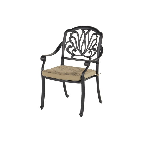 Temno siv kovinski vrtni stol Amalfi – Hartman