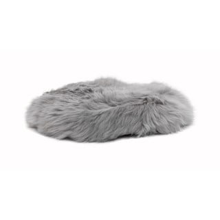 Siva ovčja koža za stol Native Natural Round, ⌀ 40 cm