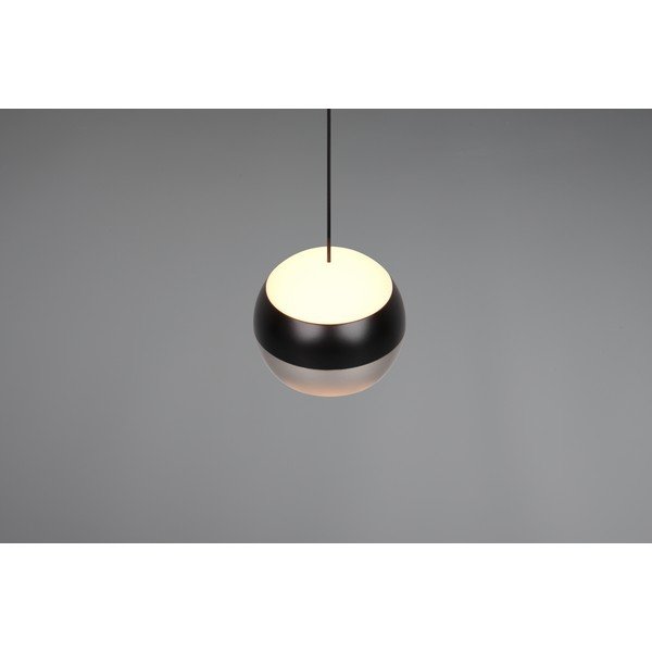 Črno-srebrna LED viseča svetilka ø 15,5 cm Orbit – Trio Select-image-1