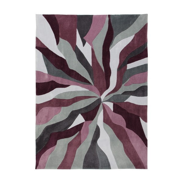 Siva in vijolična preproga Flair Rugs Splinter Purple, 120 x 170 cm