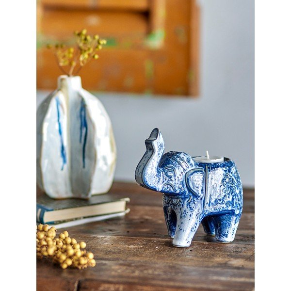 Lončen svečnik za čajno svečko Oliphant – Bloomingville-image-1