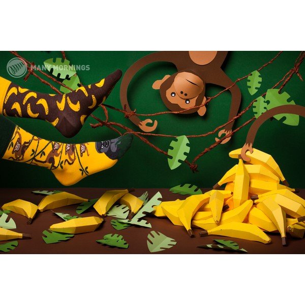 Nogavice Many Mornings Monkey Business, velikost 35-38-image-1