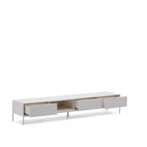 Bela TV omarica 195x35 cm Vedrana – Kave Home-image-3