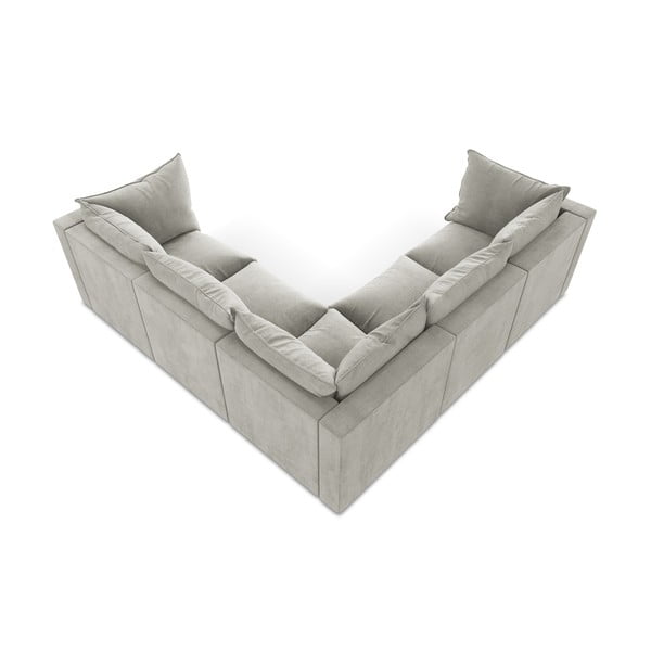 Svetlo siva kotna sedežna garnitura Manao – Makamii-image-3