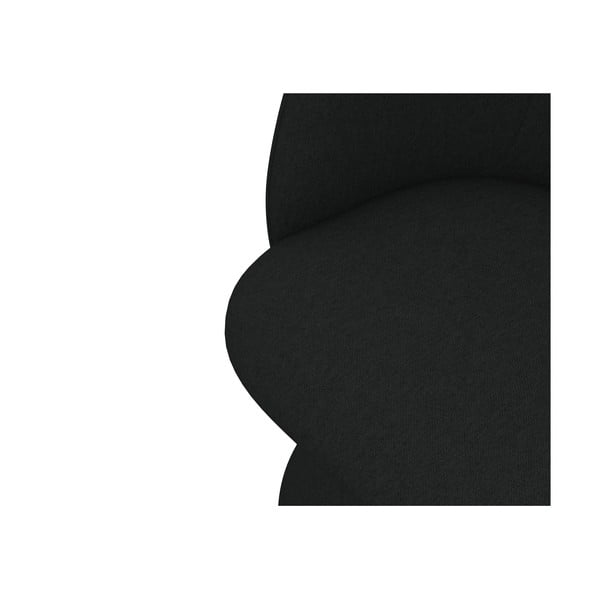 Črn oblazinjen jedilni stol Maia – Makamii-image-4