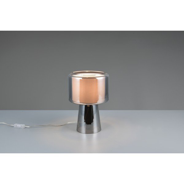 Siva namizna svetilka (višina 29 cm) Rocka – Trio-image-4