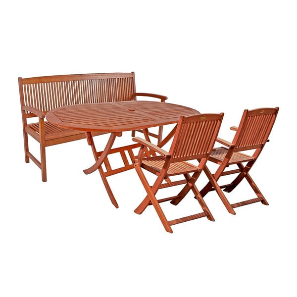 Vrtna klop-trosed  iz evkaliptusovega lesa Garden Pleasure Stockholm-image-1