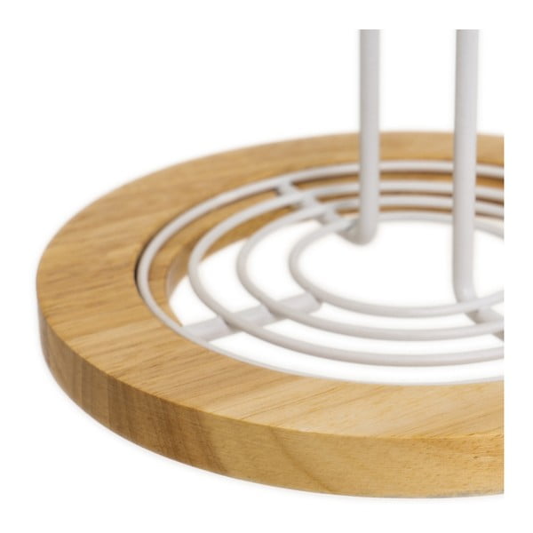 Kovinsko stojalo za papirnate brisače v beli in naravni barvi ø 15 cm – Casa Selección-image-3