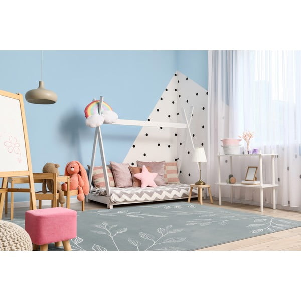 Mentolno zelena otroška preproga 160x230 cm Gentle Leaves – FD-image-1