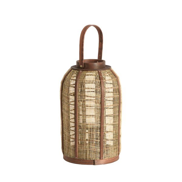Lesena/tekstilna lanterna (višina 34,5 cm) Serein – Light & Living
