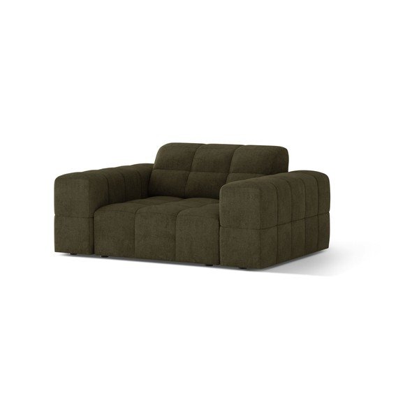 Kaki zelen fotelj iz šenilje Chicago – Cosmopolitan Design-image-1