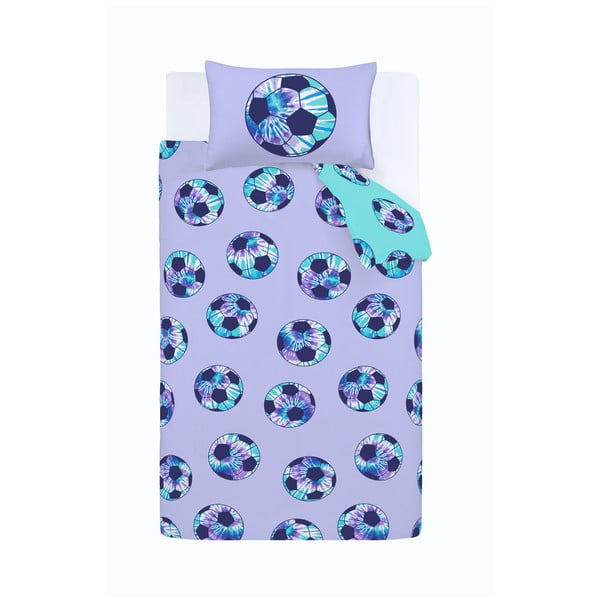 Enojna otroška posteljnina 135x200 cm Tie Dye Football – Catherine Lansfield
